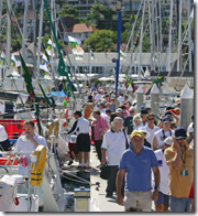 Cruising Yacht Club Australia on race day last year
